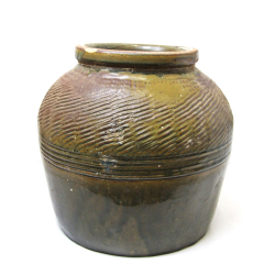 Wazon Słój Ceramiczny z kamionki XL oliwkowa Zieleń
